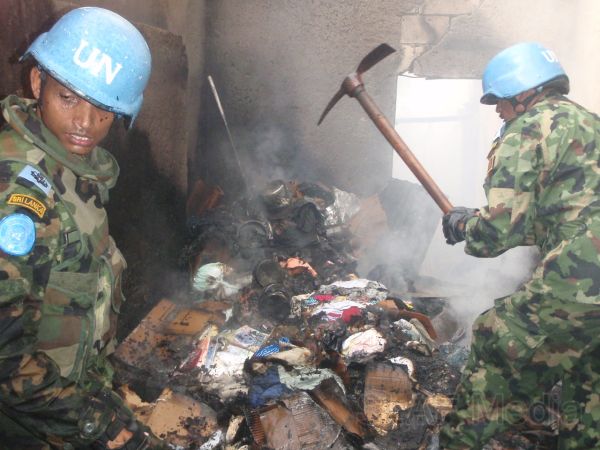 SLAF Troops Fire Fights In Jacmel, Haiti