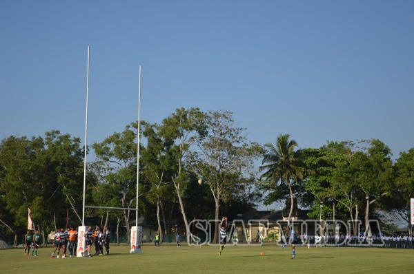 Air Force Beat Police Sports Club at 'A' Division Rugby Match