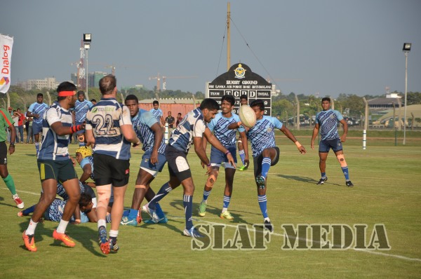 Air Force Beat Police Sports Club at 'A' Division Rugby Match