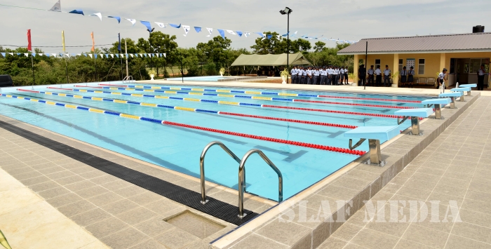 Newly Constructed Swimming Pool Declared Open at SLAF Station Weerawila