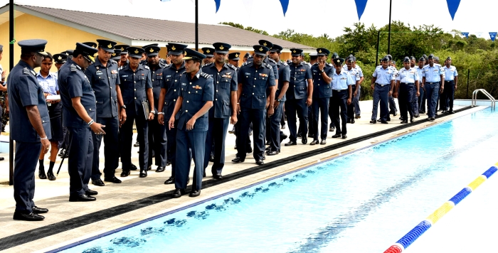 Newly Constructed Swimming Pool Declared Open at SLAF Station Weerawila