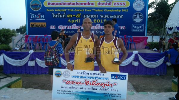 SLAF Duo Won the Bronze Medal at the Thailand Open Asian Beach Volleyball Tour