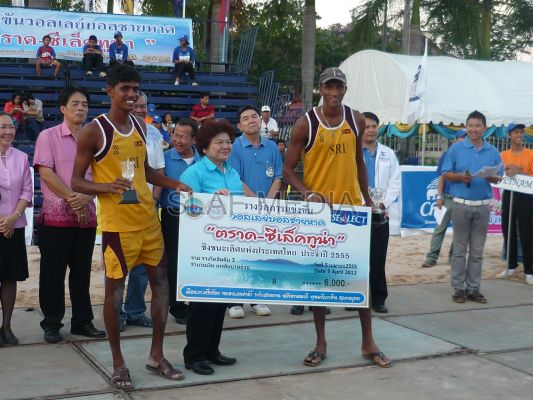 SLAF Duo Won the Bronze Medal at the Thailand Open Asian Beach Volleyball Tour