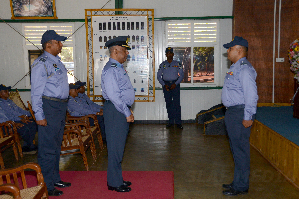 Commander Visits Sri Lanka Air Force Regiment Training School, Vanni