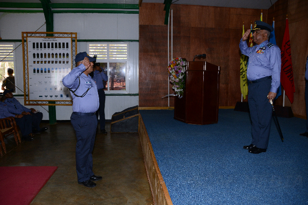 Commander Visits Sri Lanka Air Force Regiment Training School, Vanni