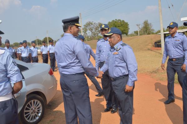 Newly constructed Solar power plant at SLAF Station Palavi