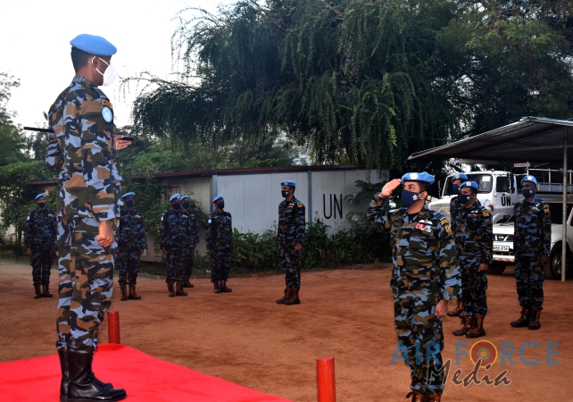 CHANGE OF COMMAND AT SRI LANKA AVIATION UNIT, SOUTH SUDAN