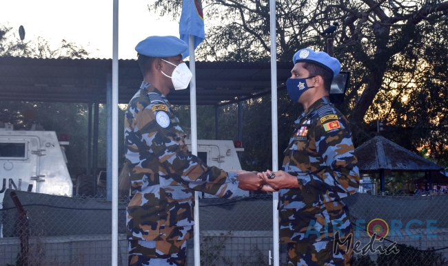 CHANGE OF COMMAND AT SRI LANKA AVIATION UNIT, SOUTH SUDAN