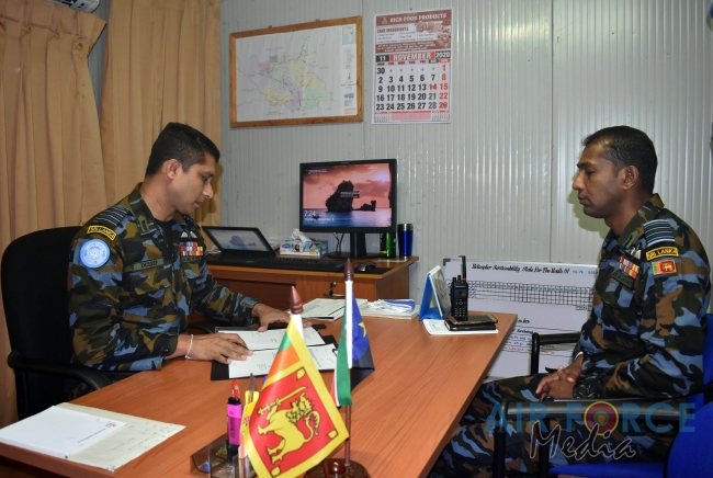 CHANGE OF COMMAND AT SRI LANKA AVIATION UNIT, SOUTH SUDAN