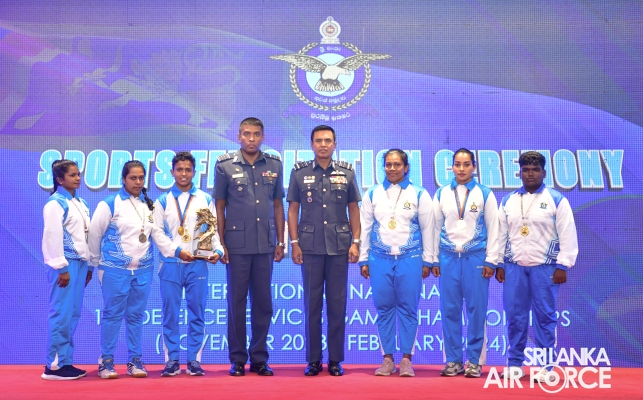 OUTSTANDING SPORTS ACHIEVERS FELICITATED BY THE COMMANDER