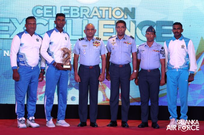 OUTSTANDING SPORTS ACHIEVERS FELICITATED BY THE AIR CHIEF