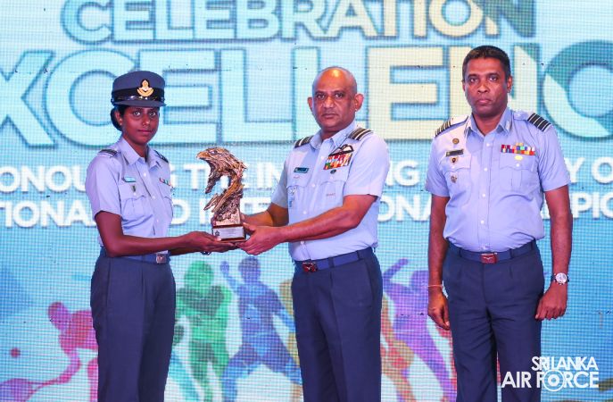 OUTSTANDING SPORTS ACHIEVERS FELICITATED BY THE AIR CHIEF