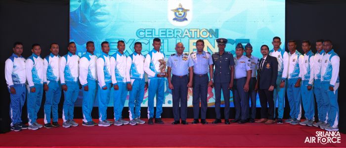 OUTSTANDING SPORTS ACHIEVERS FELICITATED BY THE AIR CHIEF