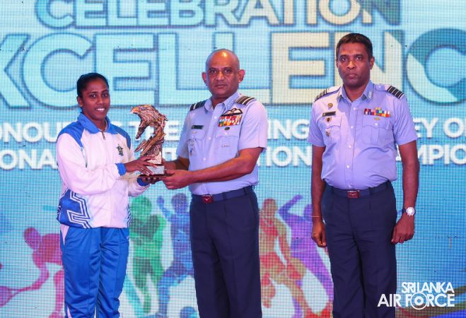 OUTSTANDING SPORTS ACHIEVERS FELICITATED BY THE AIR CHIEF