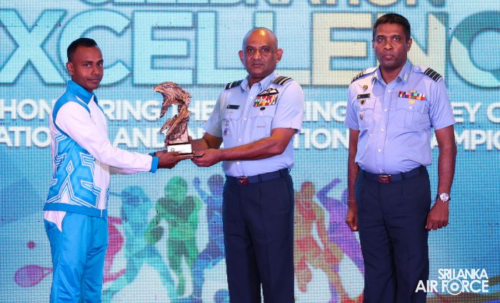OUTSTANDING SPORTS ACHIEVERS FELICITATED BY THE AIR CHIEF