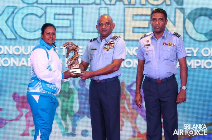 OUTSTANDING SPORTS ACHIEVERS FELICITATED BY THE AIR CHIEF