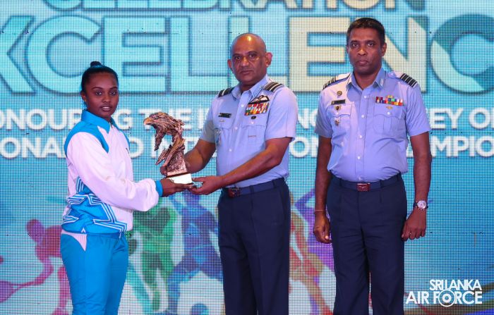 OUTSTANDING SPORTS ACHIEVERS FELICITATED BY THE AIR CHIEF