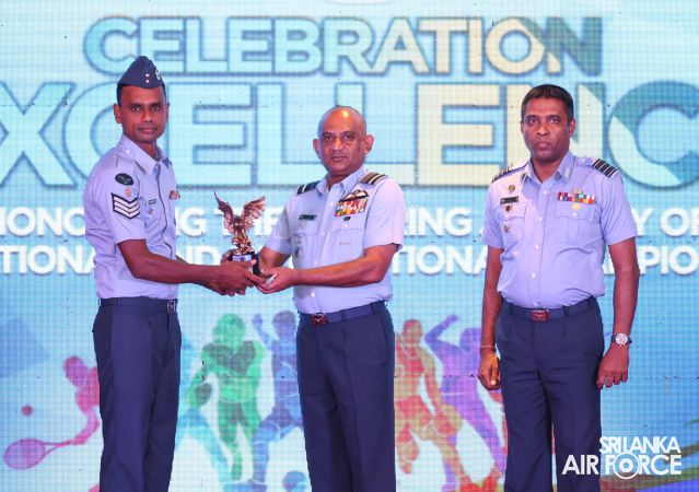 OUTSTANDING SPORTS ACHIEVERS FELICITATED BY THE AIR CHIEF