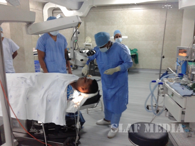 Starting of Eye Surgeries at Theater of SLAF Hospital Colombo