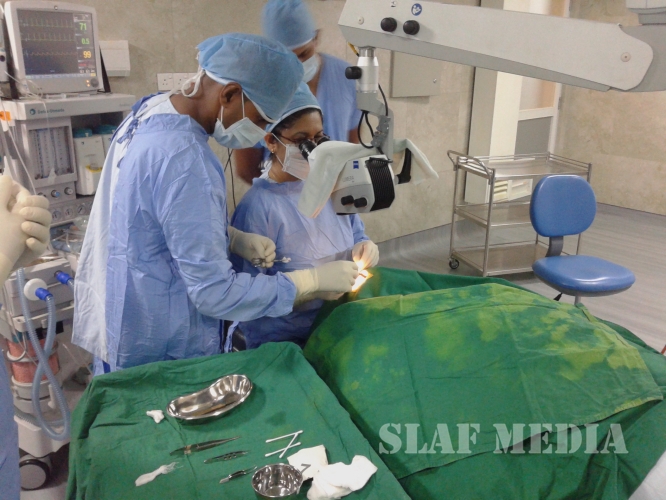 Starting of Eye Surgeries at Theater of SLAF Hospital Colombo