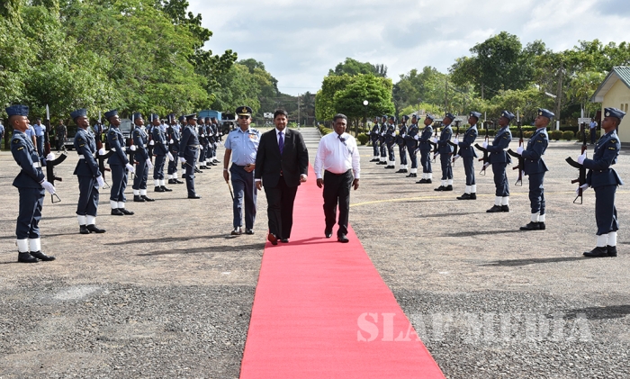 State Minister of Defence Visits SLAF Station Katukurunda