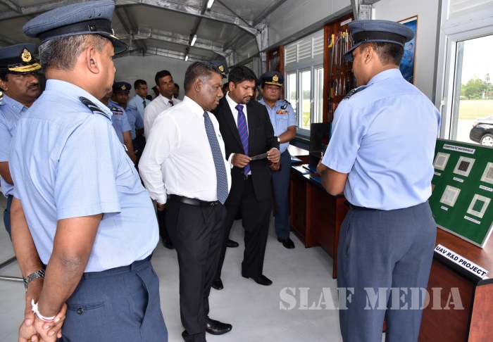 State Minister of Defence Visits SLAF Station Katukurunda