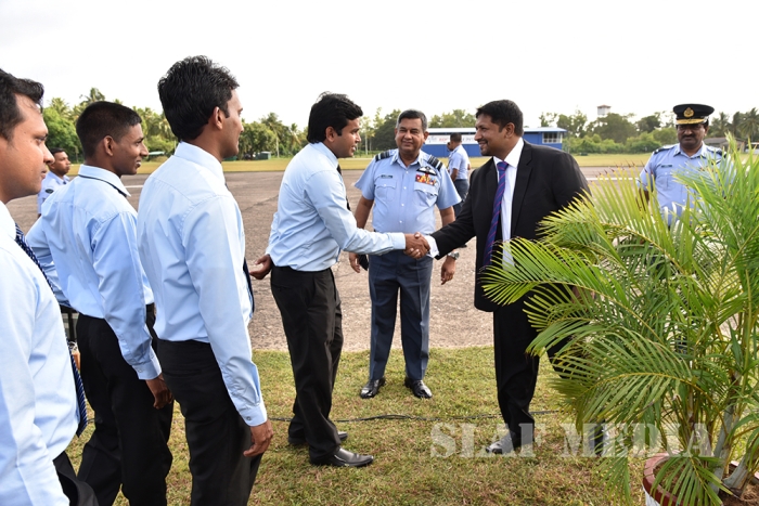 State Minister of Defence Visits SLAF Station Katukurunda