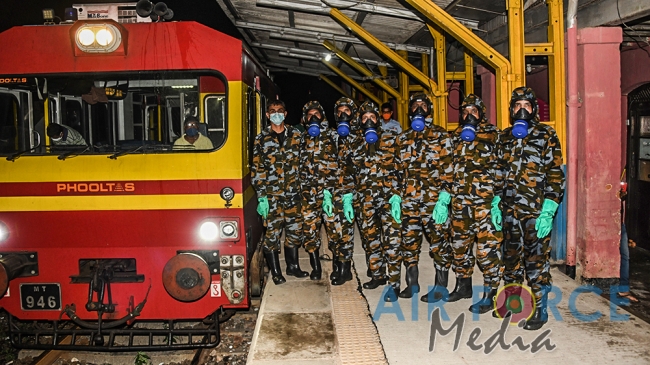 SLAF Disinfects 29 Railway Stations Daily