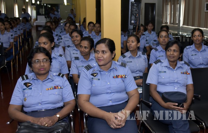 Programme on Personal Hygiene for Lady Officers and Airwomen