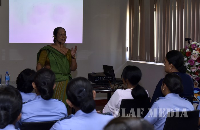 Programme on Personal Hygiene for Lady Officers and Airwomen