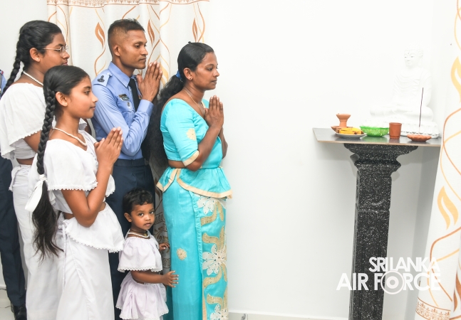 SLAF SEVA VANITHA UNIT CONDUCTS A HOUSE WARMING CEREMONY