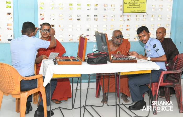 SLAF SEVA VANITHA UNIT ORGANIZES EYE CLINIC AT NAMAL POKUNA TEMPLE BENEFITING OVER 500 INDIVIDUALS