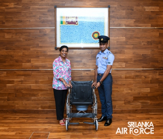 SLAF SEVA VANITHA UNIT DONATES MOBILITY AIDS TO DESERVING FAMILY MEMBERS OF AIR FORCE PERSONNEL