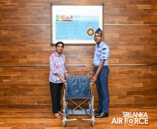 SLAF SEVA VANITHA UNIT DONATES MOBILITY AIDS TO DESERVING FAMILY MEMBERS OF AIR FORCE PERSONNEL