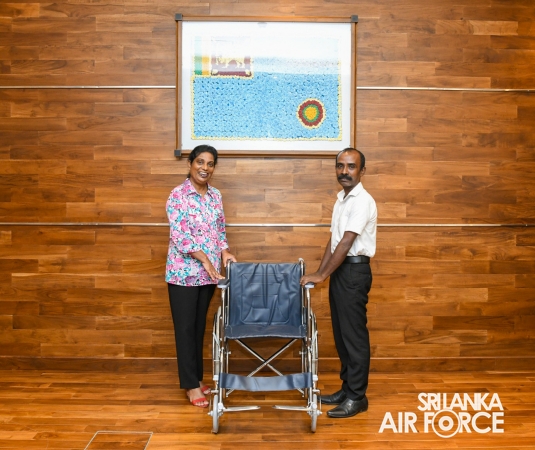 SLAF SEVA VANITHA UNIT DONATES MOBILITY AIDS TO DESERVING FAMILY MEMBERS OF AIR FORCE PERSONNEL