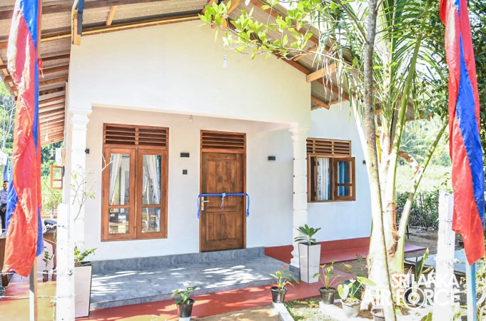 SLAF SEVA VANITHA UNIT CONDUCTS A HOUSEWARMING CEREMONY