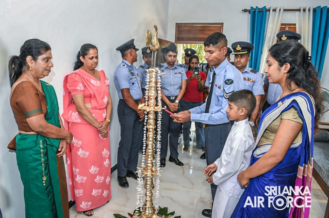 SLAF SEVA VANITHA UNIT CONDUCTS A HOUSEWARMING CEREMONY