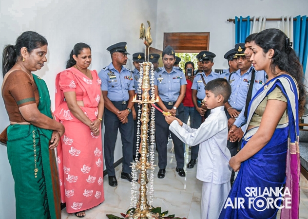 SLAF SEVA VANITHA UNIT CONDUCTS A HOUSEWARMING CEREMONY