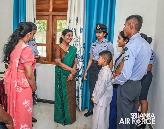 SLAF SEVA VANITHA UNIT CONDUCTS A HOUSEWARMING CEREMONY