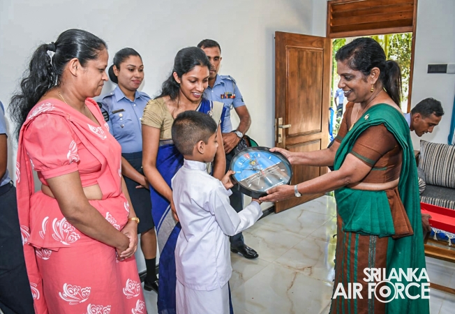 SLAF SEVA VANITHA UNIT CONDUCTS A HOUSEWARMING CEREMONY