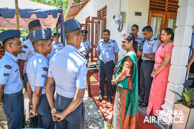 SLAF SEVA VANITHA UNIT CONDUCTS A HOUSEWARMING CEREMONY