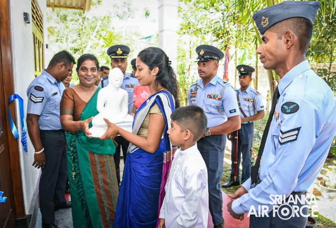 SLAF SEVA VANITHA UNIT CONDUCTS A HOUSEWARMING CEREMONY