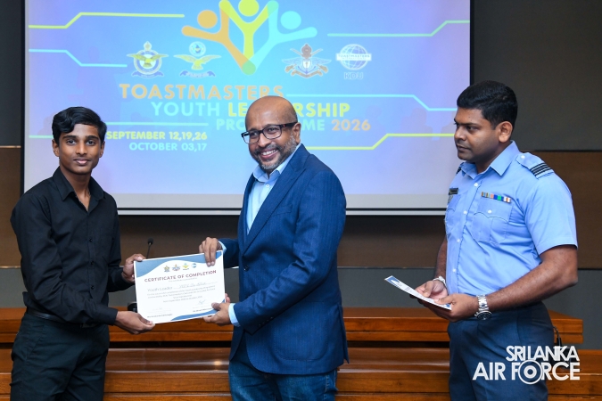 SRI LANKA AIR FORCE SEVA VANITHA UNIT CONCLUDES YOUTH LEADERSHIP PROGRAMME