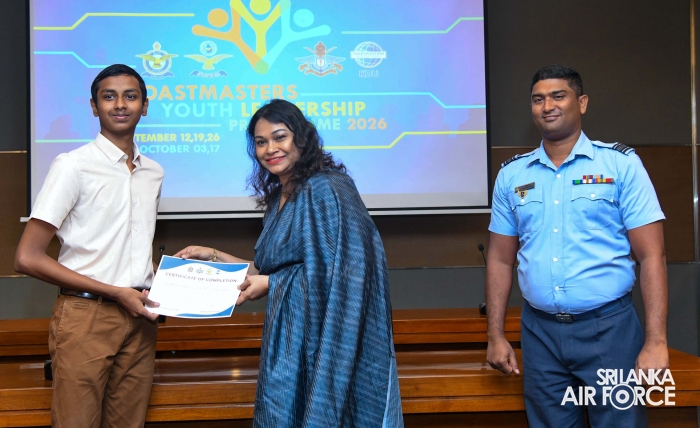 SRI LANKA AIR FORCE SEVA VANITHA UNIT CONCLUDES YOUTH LEADERSHIP PROGRAMME