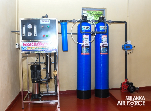 CHAIRPERSON
DECLARED OPEN THE REVERSE OSMOSIS (RO) WATER TREATMENT PLANT OF SLAF
BASE VAVUNIYA