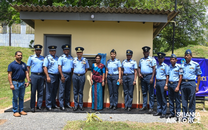 CHAIRPERSON
DECLARED OPEN THE REVERSE OSMOSIS (RO) WATER TREATMENT PLANT OF SLAF
BASE VAVUNIYA