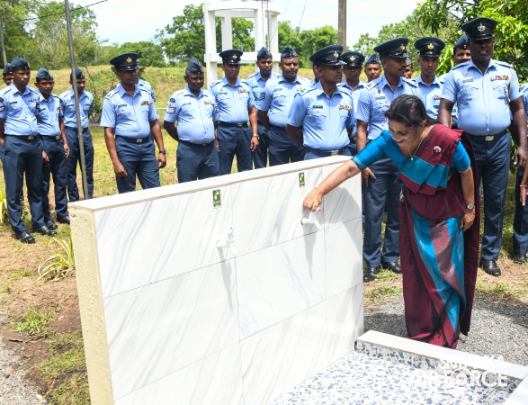 CHAIRPERSON
DECLARED OPEN THE REVERSE OSMOSIS (RO) WATER TREATMENT PLANT OF SLAF
BASE VAVUNIYA