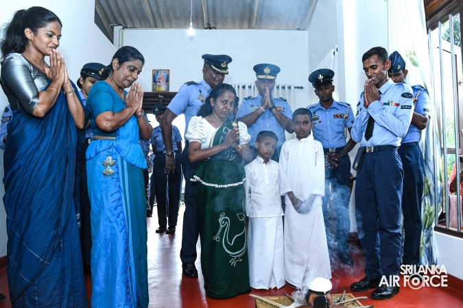 SLAF SEVA VANITHA UNIT CONDUCTS A HOUSE WARMING CEREMONY