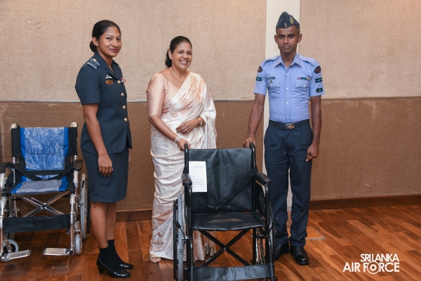 SLAF SEVA VANITHA UNIT DONATES MOBILITY AIDS TO SUPPORT SLAF PERSONNEL