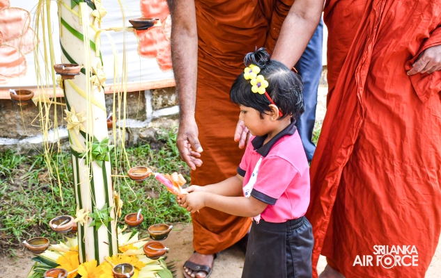 SLAF SEVA VANITHA UNIT SUPPORTS DESERVED STUDENTS OF SIRI SADAHAM PUBUDU DHAMMA SCHOOL IN DIMBULAGALA
